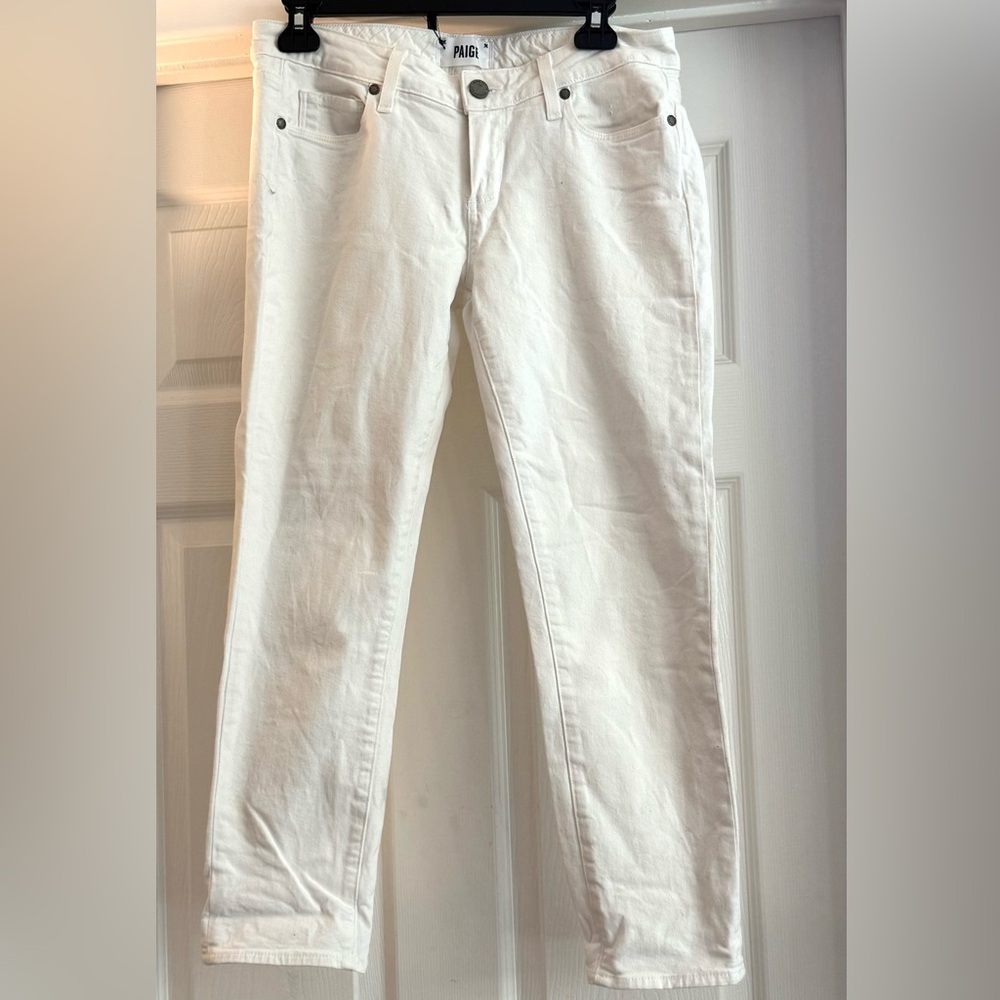 PAIGE Women's White Ankle & Cropped Jeans